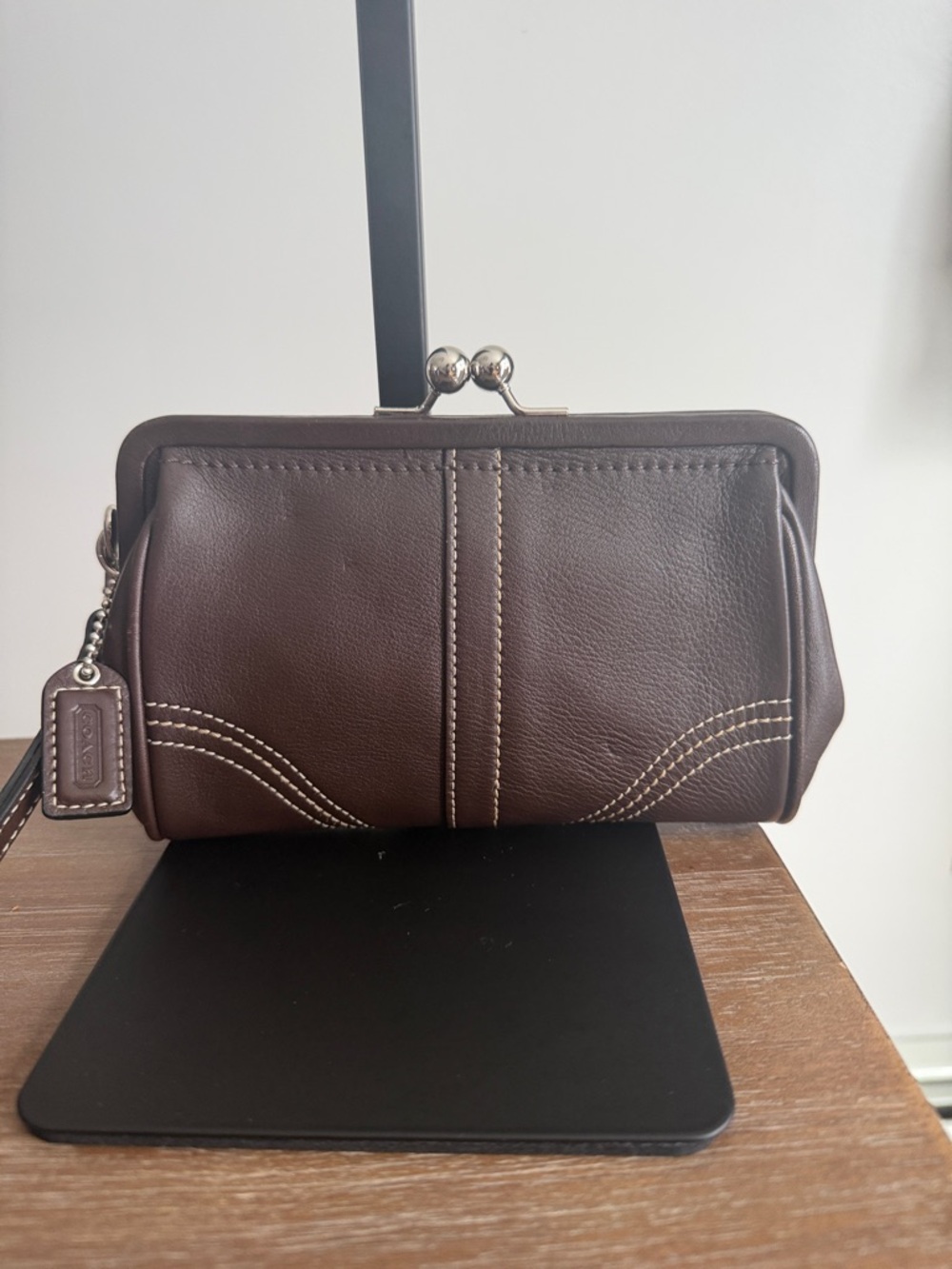Coach Vintage Soho Framed Kisslock Wristlet